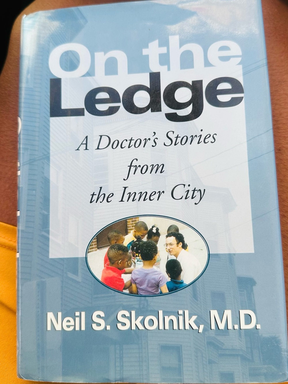 Neil S. Skolnik "On the Ledge" Hardcover Book - Blue